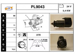 SNRA PL9043 starteris
