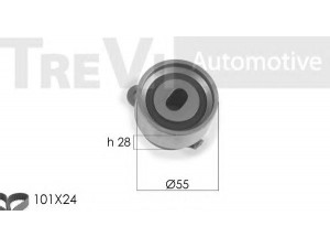 TREVI AUTOMOTIVE KD1150 paskirstymo diržo komplektas 
 Techninės priežiūros dalys -> Papildomas remontas