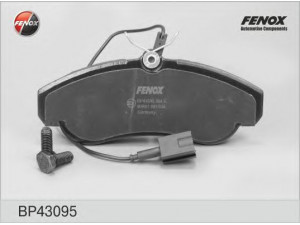 FENOX BP43095 stabdžių trinkelių rinkinys, diskinis stabdys 
 Techninės priežiūros dalys -> Papildomas remontas
425227, 425456, 9948629, 425225