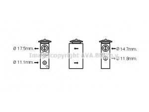 AVA QUALITY COOLING CN1277 išsiplėtimo vožtuvas, oro kondicionavimas 
 Oro kondicionavimas -> Vožtuvai
6461J7, 6461J7