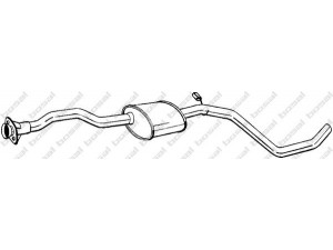 BOSAL 284-809 vidurinis duslintuvas 
 Išmetimo sistema -> Duslintuvas
1495887, 5028995, 6559201