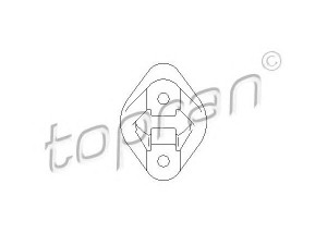 TOPRAN 500 180 laikantysis rėmas, duslintuvas 
 Išmetimo sistema -> Surinkimo dalys -> Atskiros surinkimo dalys -> Gnybtas
1 247 422, 1821 1 247 422