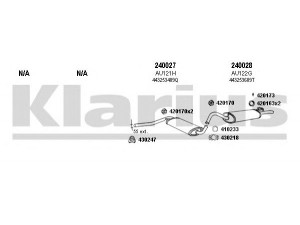 KLARIUS 940299E išmetimo sistema 
 Išmetimo sistema -> Išmetimo sistema, visa