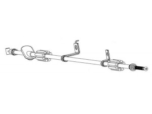CEF LE02150 trosas, stovėjimo stabdys 
 Stabdžių sistema -> Valdymo svirtys/trosai
SPB000570