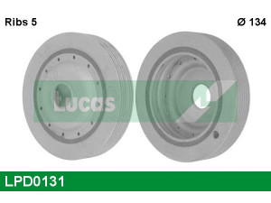 LUCAS ENGINE DRIVE LPD0131 skriemulys, alkūninis velenas 
 Diržinė pavara -> Dirželio skriemulys
8200544153