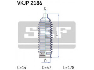SKF VKJP 2186 gofruotoji membrana, vairavimas 
 Vairavimas -> Gofruotoji membrana/sandarinimai
57728-17000