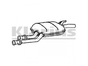 KLARIUS MZ249D vidurinis duslintuvas 
 Išmetimo sistema -> Duslintuvas
2014902915