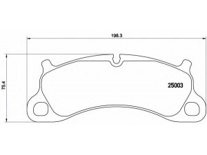 BREMBO P 65 025 stabdžių trinkelių rinkinys, diskinis stabdys 
 Techninės priežiūros dalys -> Papildomas remontas
99135194902