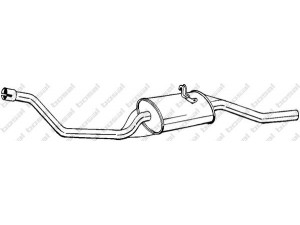 BOSAL 285-393 galinis duslintuvas 
 Išmetimo sistema -> Duslintuvas
873 253 609 AB, 873 253 609 AG