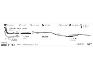 IMASAF 587000045 išmetimo sistema 
 Išmetimo sistema -> Išmetimo sistema, visa
