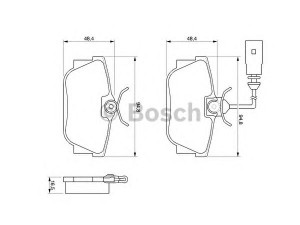 BOSCH 0 986 424 542 stabdžių trinkelių rinkinys, diskinis stabdys
1133448, 1205697, 1345339, YM212 M008 BA