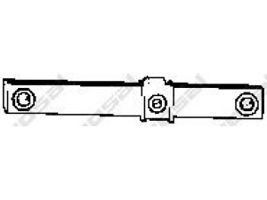 BOSAL 255-677 guminė juosta, išmetimo sistema 
 Išmetimo sistema -> Surinkimo dalys -> Atskiros surinkimo dalys -> Guminė juosta
MB 376516, MB 514688, MB 514743