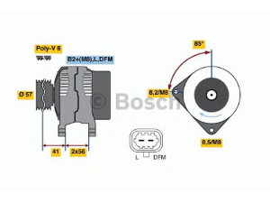 BOSCH 0 124 525 174 kintamosios srovės generatorius 
 Elektros įranga -> Kint. sr. generatorius/dalys -> Kintamosios srovės generatorius
13258186, 13258186, 13258186