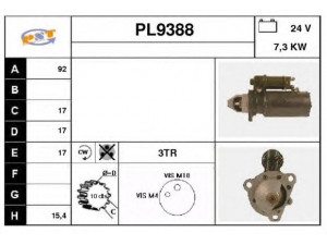 SNRA PL9388 starteris