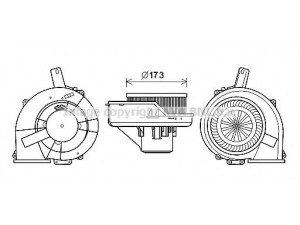 AVA QUALITY COOLING ST8046 elektrovariklis, vidinis pūtiklis 
 Šildymas / vėdinimas -> Orpūtė/dalys
6Q2819015G, 6Q2820015G, 6Q2819015G