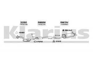 KLARIUS 720940U išmetimo sistema