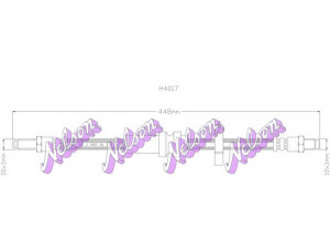 Brovex-Nelson H4017 stabdžių žarnelė 
 Stabdžių sistema -> Stabdžių žarnelės
542420, 549114, 605017007, 60501727