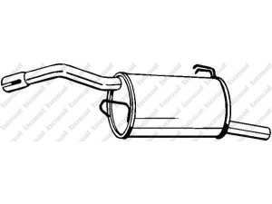 BOSAL 177-009 galinis duslintuvas 
 Išmetimo sistema -> Duslintuvas
MN 178259