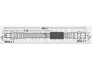 BORG & BECK BBH6846 stabdžių žarnelė 
 Stabdžių sistema -> Stabdžių žarnelės
4908695