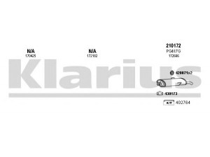 KLARIUS 630183E išmetimo sistema 
 Išmetimo sistema -> Išmetimo sistema, visa