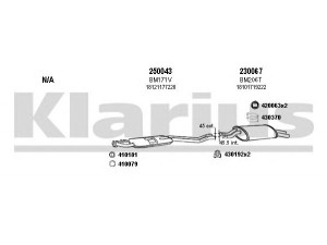 KLARIUS 060139E išmetimo sistema 
 Išmetimo sistema -> Išmetimo sistema, visa