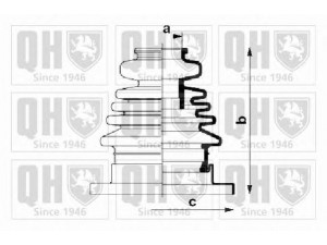 QUINTON HAZELL QJB653 gofruotoji membrana, kardaninis velenas 
 Ratų pavara -> Gofruotoji membrana
321 407 283