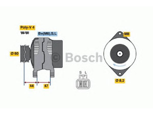 BOSCH 0 986 045 941 kintamosios srovės generatorius 
 Elektros įranga -> Kint. sr. generatorius/dalys -> Kintamosios srovės generatorius
A 005 T 07591, A 005 T 07592, A 5 T 07591