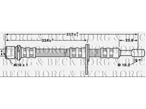 BORG & BECK BBH7202 stabdžių žarnelė 
 Stabdžių sistema -> Stabdžių žarnelės
26540-AE020, 26540AE020, 26540AE02A