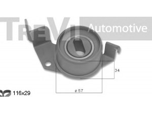 TREVI AUTOMOTIVE KD1499 paskirstymo diržo komplektas 
 Techninės priežiūros dalys -> Papildomas remontas