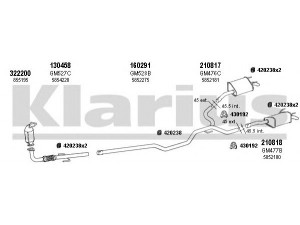 KLARIUS 391468E išmetimo sistema 
 Išmetimo sistema -> Išmetimo sistema, visa