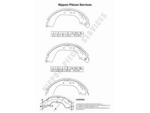 NPS T350A05 stabdžių trinkelių komplektas 
 Techninės priežiūros dalys -> Papildomas remontas
04495-60060, 04495-60070, 0449560020
