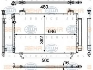 HELLA 8FC 351 303-671 kondensatorius, oro kondicionierius 
 Oro kondicionavimas -> Kondensatorius
88450-05100, 88450-05101