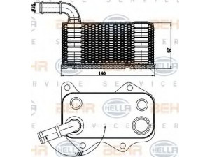 HELLA 8MO 376 783-771 alyvos aušintuvas, variklio alyva 
 Aušinimo sistema -> Radiatorius/alyvos aušintuvas -> Alyvos aušintuvas
06D 117 021 C, 06D 117 021 C, 06D 117 021 C