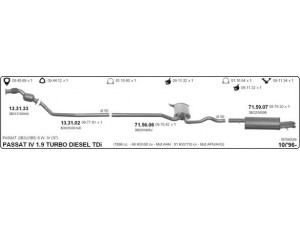 IMASAF 587000268 išmetimo sistema 
 Išmetimo sistema -> Išmetimo sistema, visa