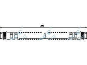 APEC braking HOS3255 stabdžių žarnelė 
 Stabdžių sistema -> Stabdžių žarnelės
480640, 480647
