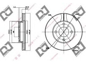 DJ PARTS BD1581 stabdžių diskas 
 Dviratė transporto priemonės -> Stabdžių sistema -> Stabdžių diskai / priedai
431615301A, 443615301A, 443615301B