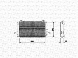MAGNETI MARELLI 350213489000 radiatorius, variklio aušinimas 
 Aušinimo sistema -> Radiatorius/alyvos aušintuvas -> Radiatorius/dalys
6148213, 85BB8005JB