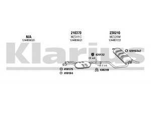 KLARIUS 600533E išmetimo sistema 
 Išmetimo sistema -> Išmetimo sistema, visa