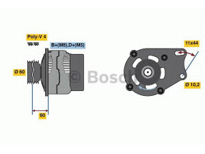 BOSCH 0 986 039 471 kintamosios srovės generatorius 
 Elektros įranga -> Kint. sr. generatorius/dalys -> Kintamosios srovės generatorius
46231693, 46407644, 46419297, 46420960
