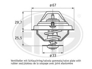 ERA 350140 termostatas, aušinimo skystis 
 Aušinimo sistema -> Termostatas/tarpiklis -> Thermostat
11 53 1 727 145, 11 53 2 243 126