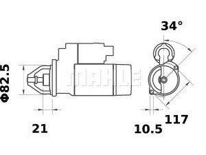 MAHLE ORIGINAL MS 218 starteris 
 Elektros įranga -> Starterio sistema -> Starteris
12 02 036, 12 02 045, 12 02 118