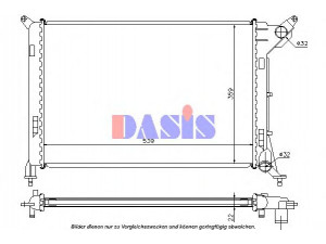 AKS DASIS 370038N radiatorius, variklio aušinimas 
 Aušinimo sistema -> Radiatorius/alyvos aušintuvas -> Radiatorius/dalys
1475552, 17101475552