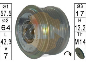 ERA 219152 laisvos eigos sankaba, kint. sr. generatorius 
 Diržinė pavara -> Laisvos eigos sankaba, kint. sr. generatorius
27415-26010, 27415-30011