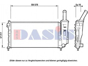 AKS DASIS 080068N radiatorius, variklio aušinimas
46827082