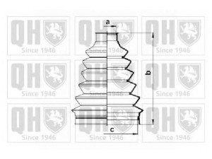 QUINTON HAZELL QJB2757 gofruotoji membrana, kardaninis velenas 
 Ratų pavara -> Gofruotoji membrana
1 075 638, 3 301 685, 1 109 786