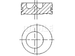 MAHLE ORIGINAL S21600 stūmoklis