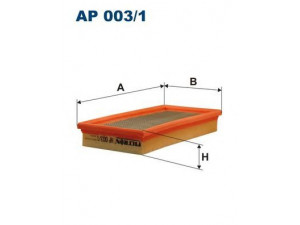 FILTRON AP003/1 oro filtras 
 Filtrai -> Oro filtras
2175119, PC360, PC873, PC874