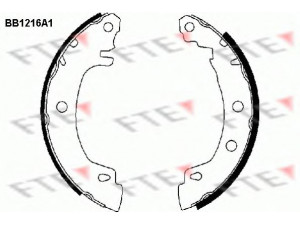 FTE BB1216A1 stabdžių trinkelių komplektas 
 Techninės priežiūros dalys -> Papildomas remontas
77 01 204 835, 77 01 207 266