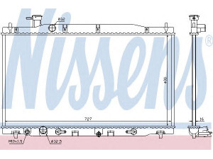 NISSENS 68139 radiatorius, variklio aušinimas 
 Aušinimo sistema -> Radiatorius/alyvos aušintuvas -> Radiatorius/dalys
19010-RZA-A51