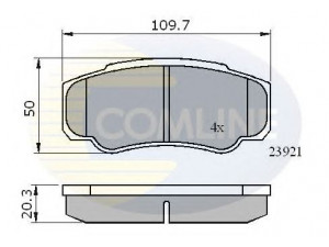 COMLINE CBP01042 stabdžių trinkelių rinkinys, diskinis stabdys 
 Techninės priežiūros dalys -> Papildomas remontas
4252 47, 425247, 4254 68, 425468